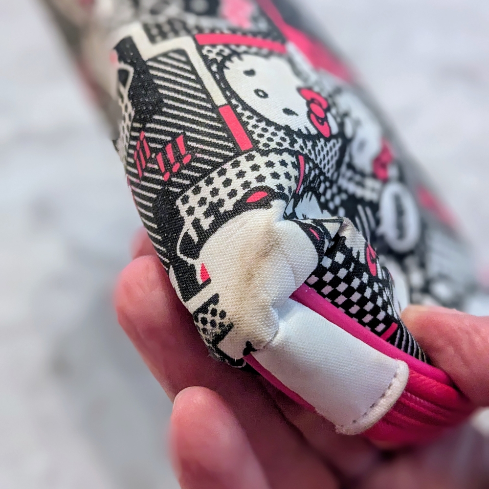 Hello Kitty Pink and Black Makeup Bag - Picture 5 of 6